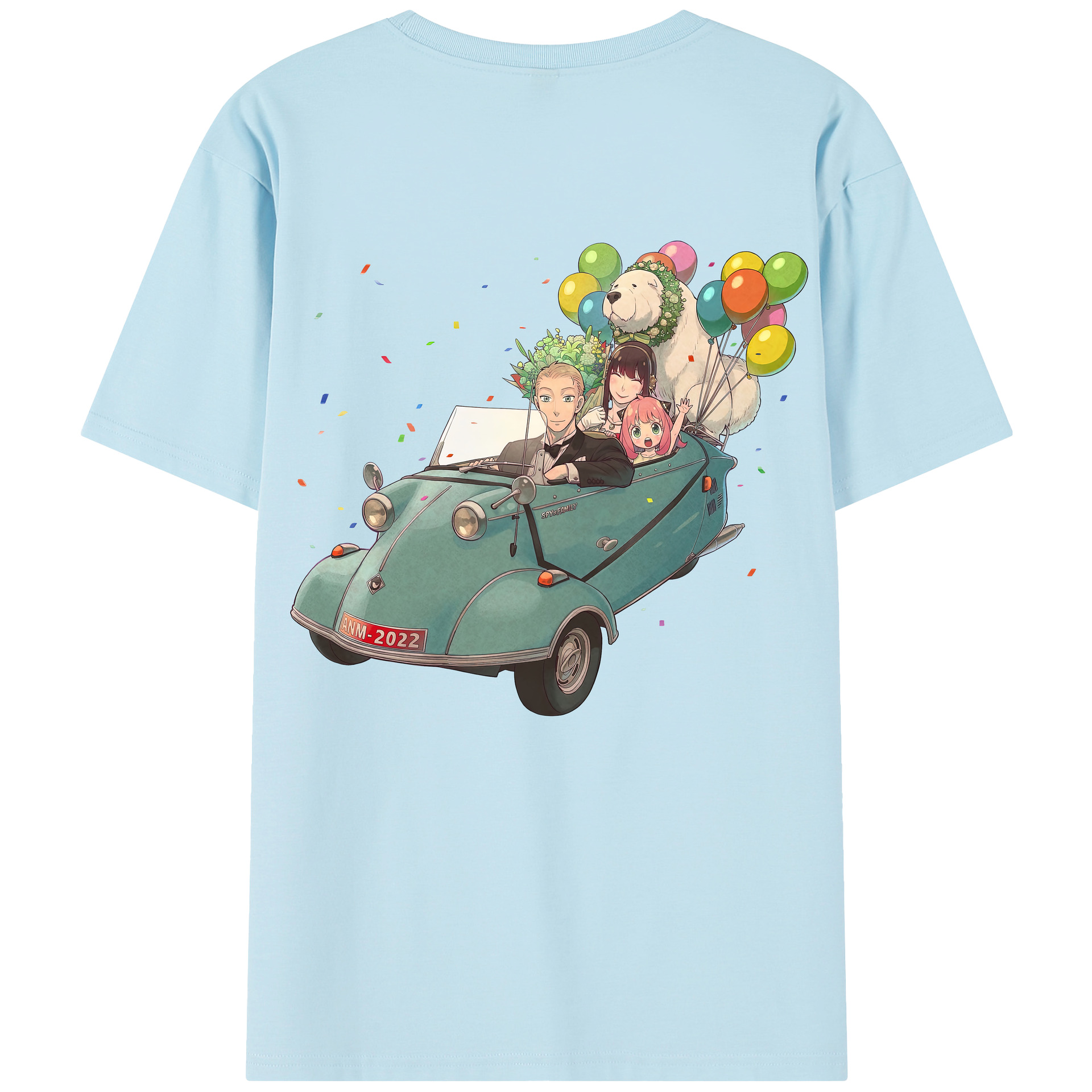 （画像用） SPY×FAMILY间谍家家酒 綿100％半袖Tシャツ（背面プリント）